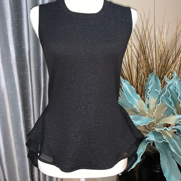 Mimi Chica sparkly black sleeveless top - Picture 4 of 15